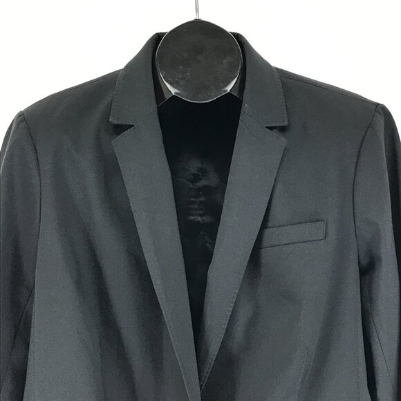 Lands' End Wool Blend 2-Button Blazer Women's Plus Size 20W Black Lined Career - Picture 2 of 9